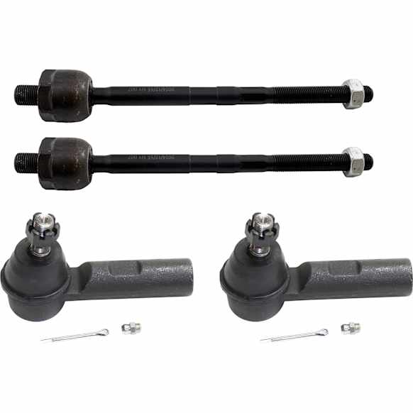 Front, Driver and Passenger Side, Inner and Outer Tie Rod End