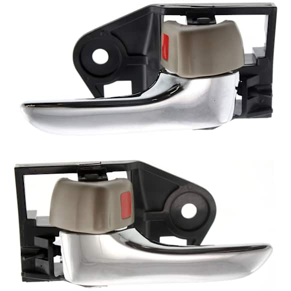 2004 Toyota Solara SLE - Front, Driver and Passenger Side Chrome lever Interior Door Handle, With door lock button