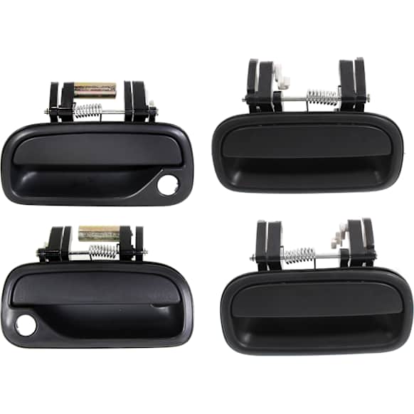2002 Toyota Tundra - Front and Rear, Driver and Passenger Side Textured Black Exterior Door Handle, Front Driver and Passenger Side - With Key Hole; Rear Driver and Passenger Side - Without Key Hole, Fleetside/Styleside, 4-Door, Extended Cab Pickup (Access Cab)