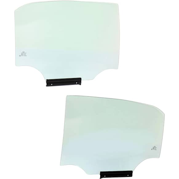 Rear, Driver and Passenger Side Door Glasses, Green Tint, North America Built Vehicle, Replaces NAGS No. FD23693 GTYN, FD23694 GTYN