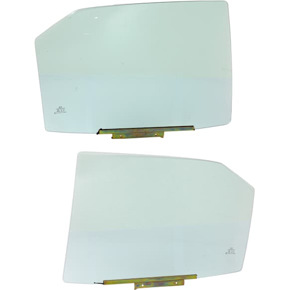 Rear, Driver and Passenger Side Door Glasses, Green Tint, Replaces NAGS No. FD26498 GTYN, FD24499 GTYN