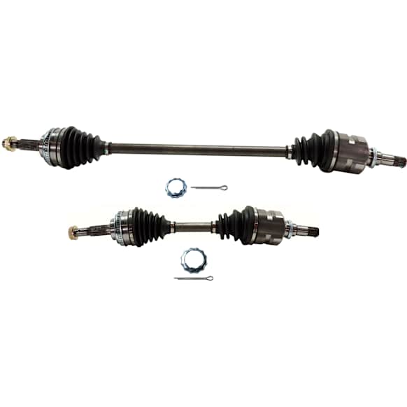 Front, Driver and Passenger Side Axle Assembly - Set of 2