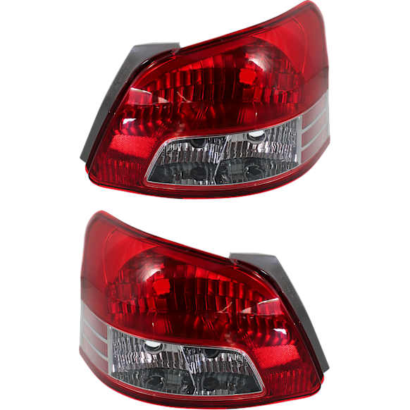 Driver and Passenger Side Halogen Tail Light, Without bulb(s), OE Replacement, CAPA Certified