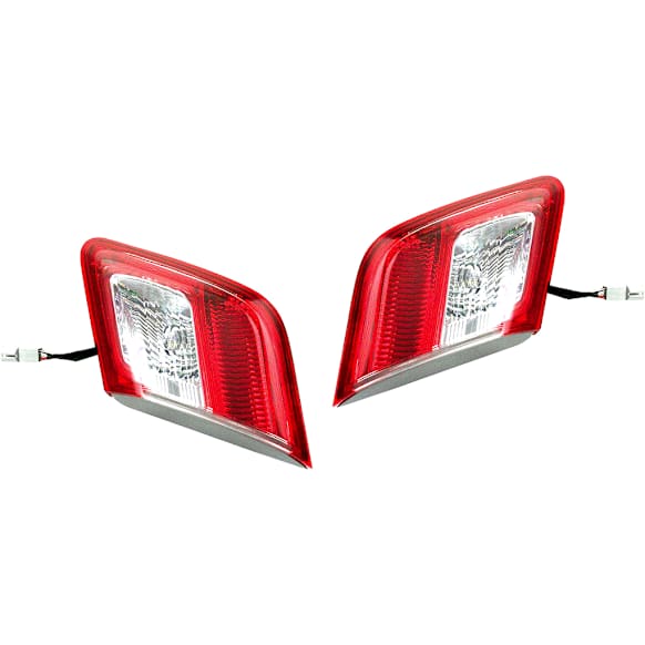 Driver and Passenger Side, Inner Tail Lights, with Bulbs, Halogen, Mounts on Trunk Lid, USA Built Vehicle