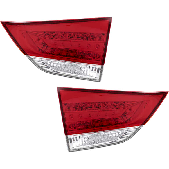 Driver and Passenger Side, Inner Halogen Tail Light, With bulb(s), OE Replacement