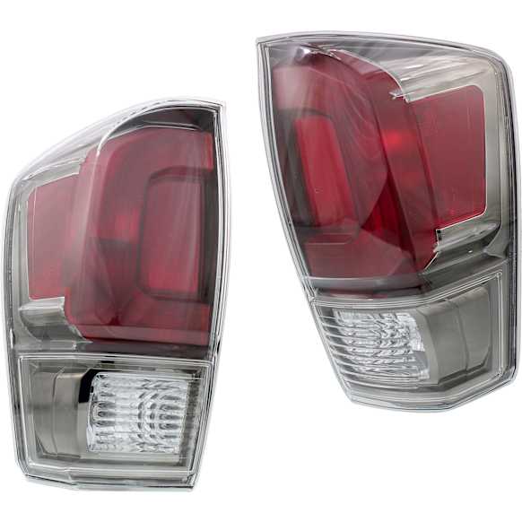 Driver and Passenger Side Halogen Tail Light, With bulb(s), OE Replacement