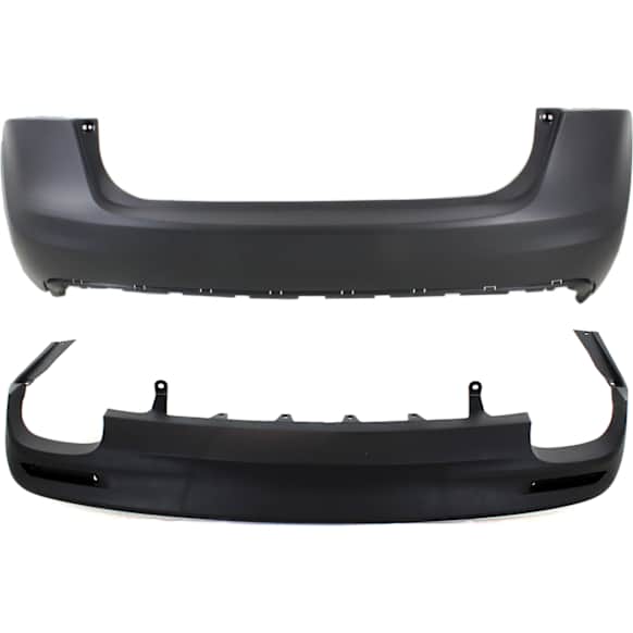 Rear, Upper and Lower Upper - Primed, Lower - Textured Bumper Cover