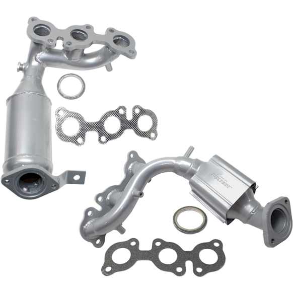 Firewall Side and Radiator Side Catalytic Converters, Federal EPA Standard, 46-State Legal (Cannot ship to CA, CO, NY or ME), FWD