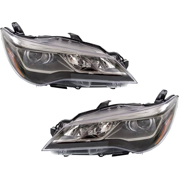 Driver and Passenger Side LED Headlight, With bulb(s), OE Replacement