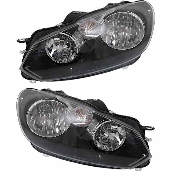 Driver and Passenger Side Headlights, with Bulbs, Halogen, Wagon