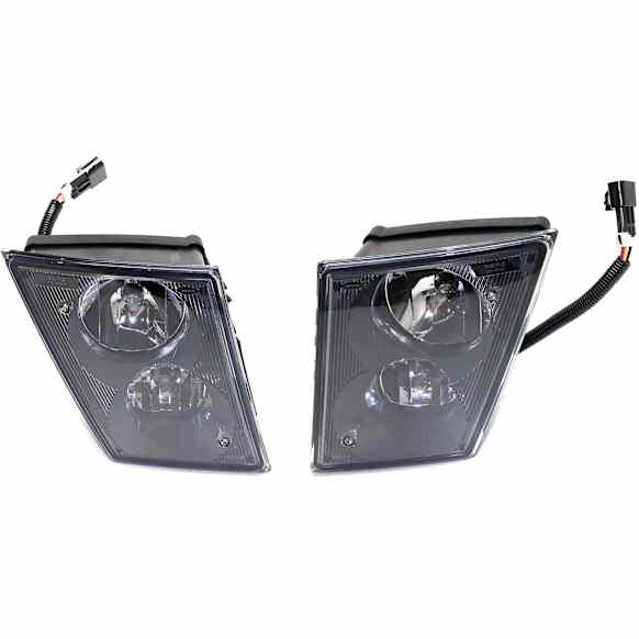 Front, Driver and Passenger Side Fog Lights, With bulb(s), For Models With Daytime Running Lights and Vent Holes