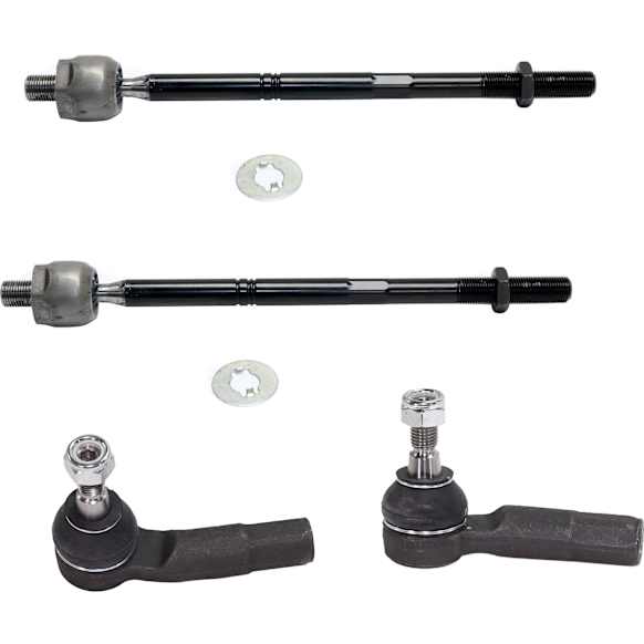 2013 Volkswagen Jetta - Front, Driver and Passenger Side, Inner and Outer Tie Rod End, 4 Door, Sedan