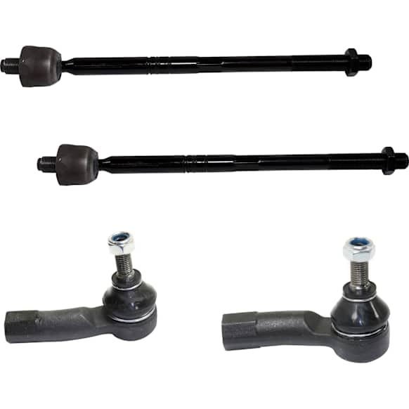 Front, Driver and Passenger Side, Inner and Outer Tie Rod Ends