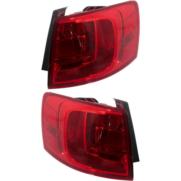 Driver and Passenger Side, Outer Halogen Tail Light, With bulb(s), OE Replacement