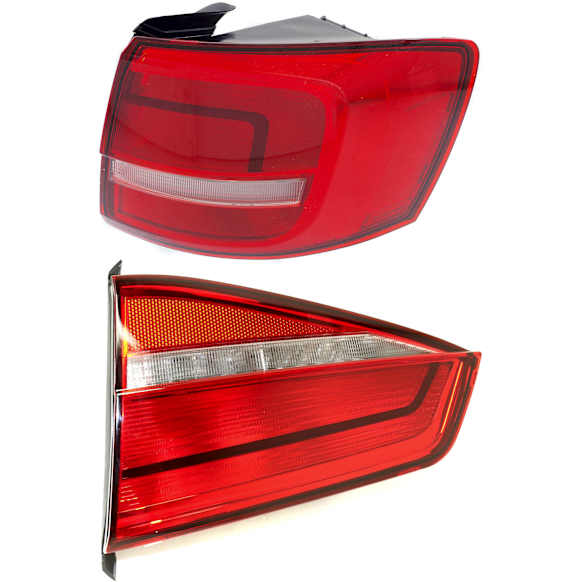 Passenger Side, Outer Halogen Tail Light, With bulb(s), OE Replacement