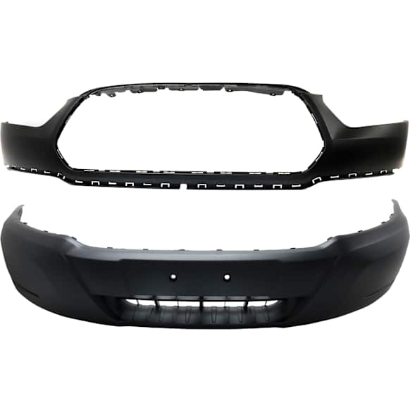 Front, Upper and Lower Upper - Primed, Lower - Textured Bumper Cover CAPA Certified