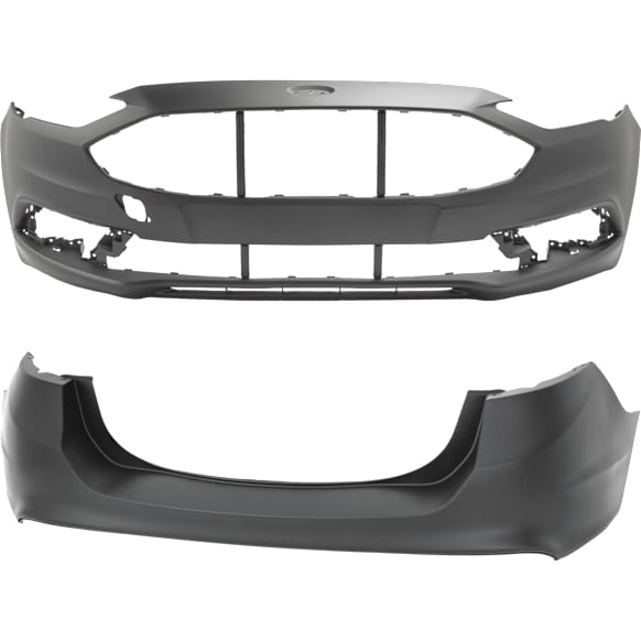 Front and Rear Primed Bumper Cover