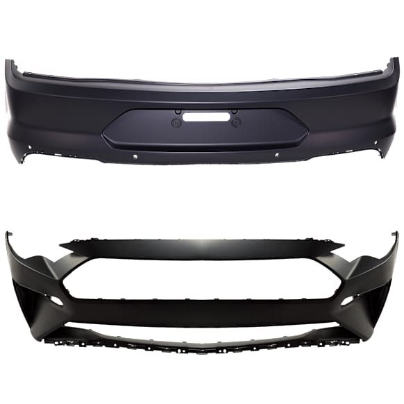 Front and Rear Primed Bumper Cover 5.0L, 8Cyl
