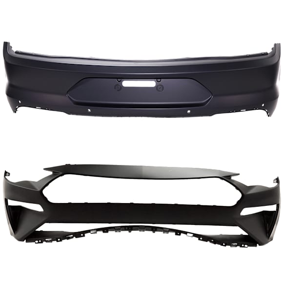 Front and Rear Primed Bumper Cover 5.0L, 8Cyl