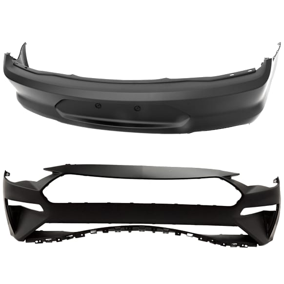 Front and Rear Primed Bumper Cover