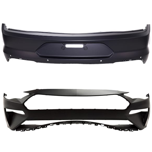 Front and Rear Primed Bumper Cover CAPA Certified