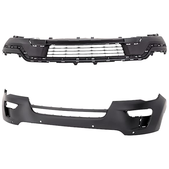 Front, Upper and Lower Front - Primed, Rear - Textured Bumper Cover