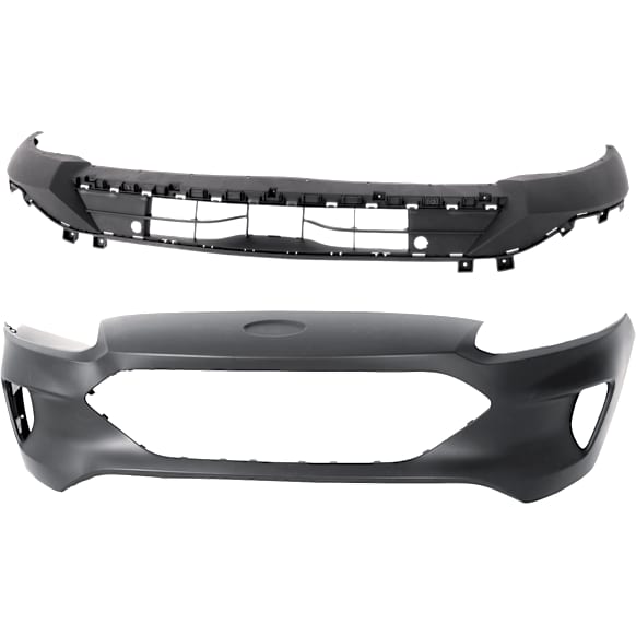 Front, Upper and Lower Upper - Primed, Lower - Textured Bumper Cover CAPA Certified