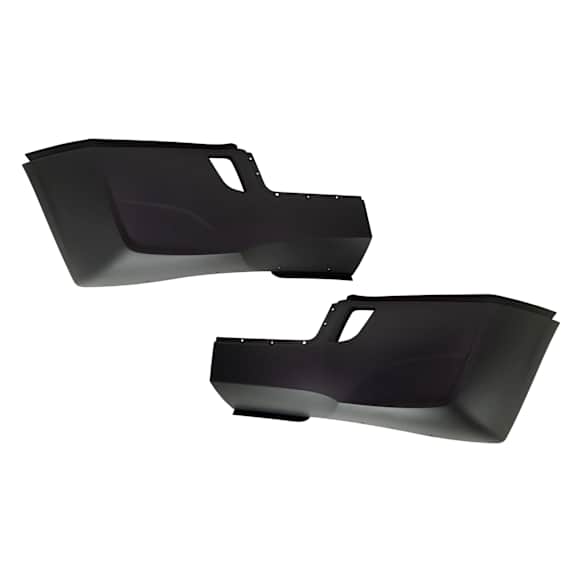 Bumper End - Front, Driver and Passenger Side, Painted Black