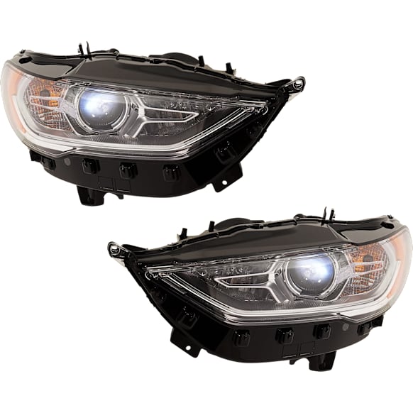 2019 Ford Fusion - Driver and Passenger Side Halogen Headlight, With bulb(s), For Models Without LED Option, OE Replacement, CAPA Certified