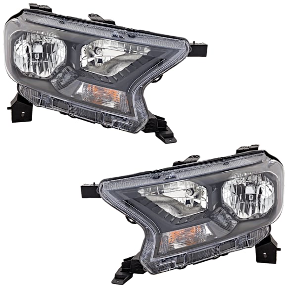 Driver and Passenger Side Halogen Headlight, With bulb(s), OE Replacement, CAPA Certified