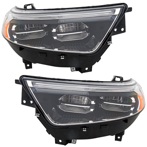 Driver and Passenger Side LED Headlights, with Bulbs, For Models without Adaptive Headlamps