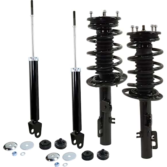 Front and Rear, Driver and Passenger Side Shock and Fully Loaded Strut, AWD
