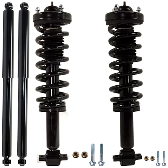Front and Rear, Driver and Passenger Side Shock and Fully Loaded Strut, 4WD