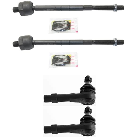 Front, Driver and Passenger Side, Inner and Outer Tie Rod Ends, 4.6L Engine