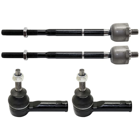 Front, Driver and Passenger Side, Inner and Outer Tie Rod End