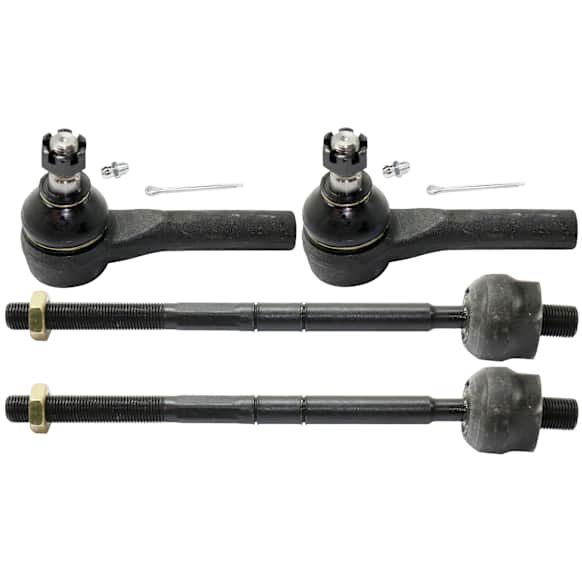 Front, Driver and Passenger Side, Inner and Outer Tie Rod Ends