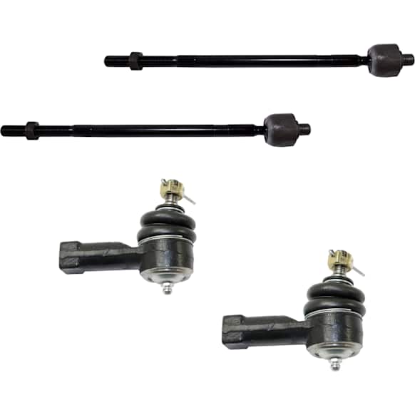 Front, Driver and Passenger Side, Inner and Outer Tie Rod Ends