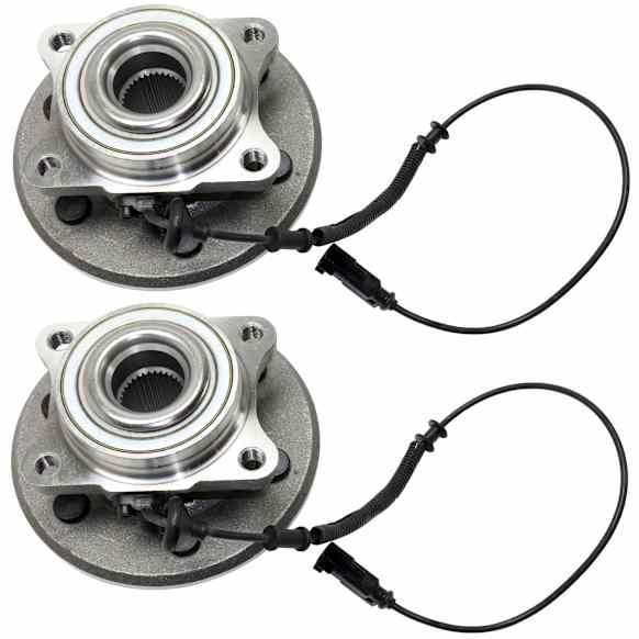Rear, Driver and Passenger Side Wheel Hub, 6 Lugs, With Bearing, With Sensor, 5.4L, 8Cyl