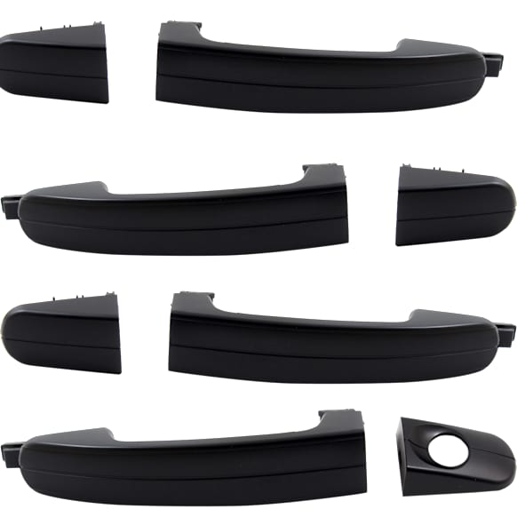 2014-2022 Ford Transit Connect - Front and Rear, Driver and Passenger Side Exterior Door Handles, Primed, Front Driver Side - With Key Hole; Front Passenger Side and Rear Driver and Passenger Side - Without Key Hole