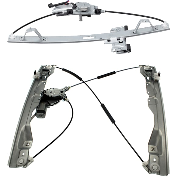 Extended Cab Pickup Front And Rear, Driver Side Power Window Regulator, With Motor