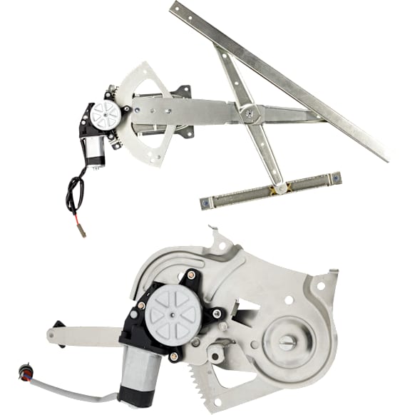 Front And Rear, Driver Side Power Window Regulator, With Motor