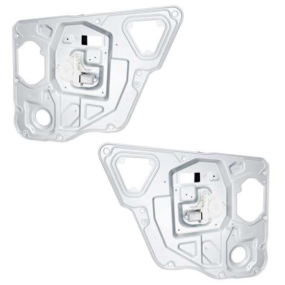 Rear, Driver and Passenger Side Window Regulators, Power, With Motor