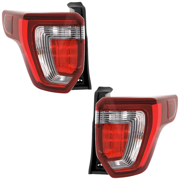 Driver and Passenger Side LED Tail Light, With bulb(s), OE Replacement