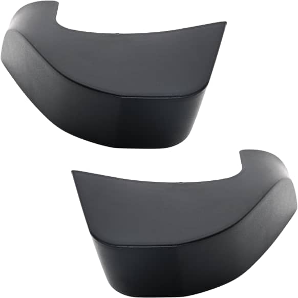 Rear, Driver and Passenger Side Bumper End, Textured Plastic