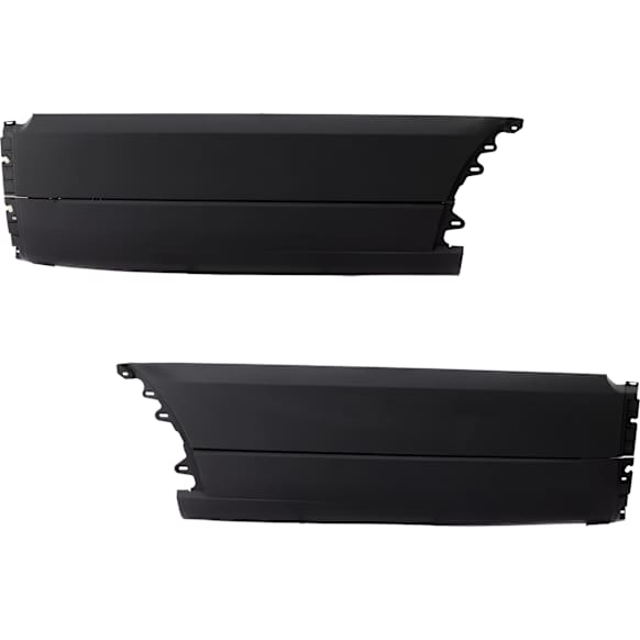 Rear, Driver and Passenger Side Bumper End, Textured Plastic CAPA Certified