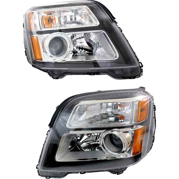 Driver and Passenger Side Headlights, with Bulbs, Halogen, Sport Utility