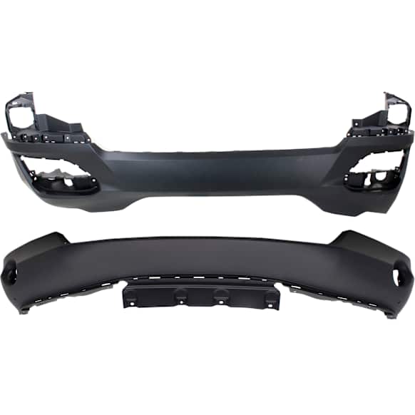 Front, Upper and Lower Upper - Primed, Lower - Textured Bumper Cover CAPA Certified