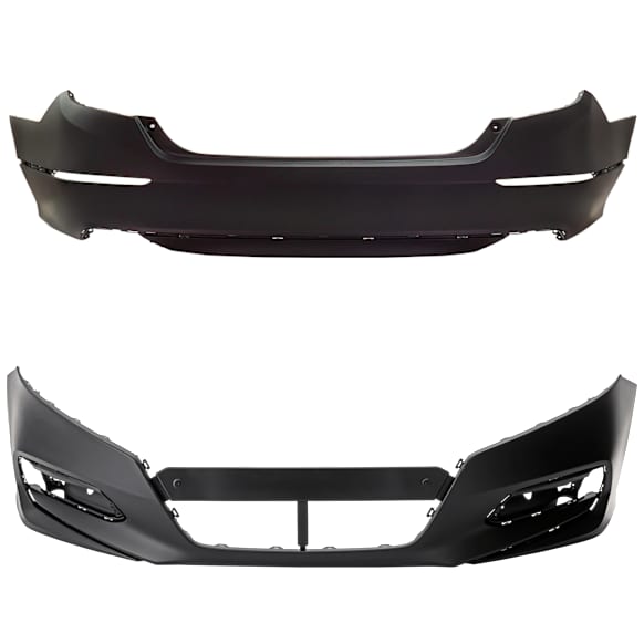 Front and Rear Primed Bumper Cover CAPA Certified