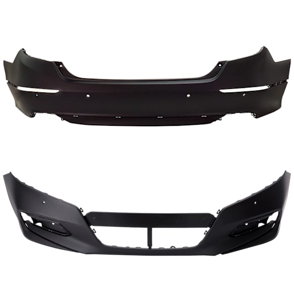 Front and Rear Primed Bumper Cover, CAPA Certified