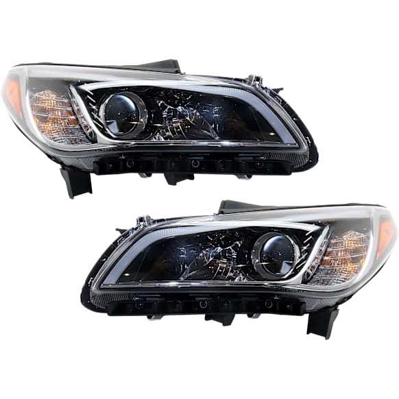 2015 Hyundai Sonata - Driver and Passenger Side Halogen Headlight, With bulb(s),  For Models Without Tech and Ultimate Package, Canada Built Vehicle, OE Replacement, Sedan